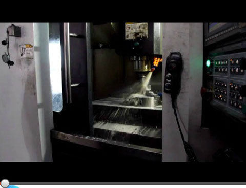 Machining center processing